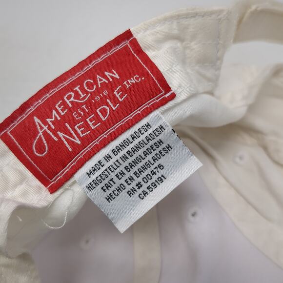 The Glen Club Strapback Baseball Cap White One Size Adjustable American Needle - Picture 9 of 10